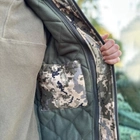Чоловіча куртка з капюшоном та підстьожкою Soft Shell / Водовідштовхувальний Верхній одяг піксель розмір 3XL - зображення 3