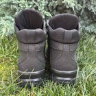 Высокие Кожаные Кроссовки черные / Демисезонная Обувь с защитой от влаги размер 44 - изображение 3