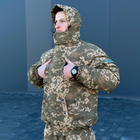 Мужской зимний Костюм Куртка + Брюки / Полевая форма до -25°C с Мембраной пиксель размер 3XL - изображение 4