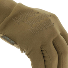 Захисні Рукавиці Mechanix ColdWork Base Layer Gloves на флісі / Утеплені Рукавички SoftShell койот розмір XL - зображення 7