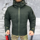 Мужской бушлат с подкладкой OMNI-HEAT и силиконовым утеплителем 150 / Зимняя куртка Oxford олива размер S - изображение 1