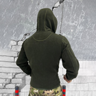 Мужская флисовая кофта с капюшоном и карманами Logos tactical / Плотная Флиска олива размер M - изображение 3