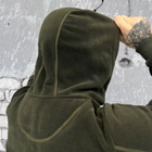 Мужская флисовая кофта с капюшоном и карманами Logos tactical / Плотная Флиска олива размер M - изображение 4