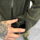 Мужская флисовая кофта с капюшоном и карманами Logos tactical / Плотная Флиска олива размер 2XL - изображение 6