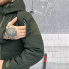 Чоловічий бушлат з підкладкою OMNI-HEAT та силіконовим утеплювачем 150 / Зимова куртка Oxford олива розмір L - зображення 6