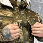 Чоловічий бушлат на хутрі Lord / Зимова куртка з синтепоновим наповнювачем піксель розмір XL - зображення 5