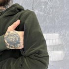 Мужская флисовая кофта с капюшоном и карманами Logos tactical / Плотная Флиска олива размер S - изображение 5