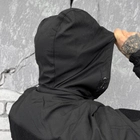Мужская зимняя куртка на силиконе с атласной подкладкой / Верхняя одежда из материала гретта черная размер 2XL - изображение 4