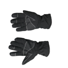 Плотные зимние перчатки SoftShell на флисе с сенсорными вставками черные размер универсальный L/XL - изображение 4