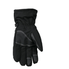 Плотные зимние перчатки SoftShell на флисе с сенсорными вставками черные размер универсальный L/XL - изображение 8