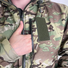 Чоловіча Куртка 5.11 Soft Shell на флісі / Верхній Одяг із захистом від вологи мультикам розмір 4XL - зображення 8