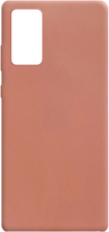 Etui Beline Silicone do Samsung Galaxy Note 20 Rose gold (5903657575622) - obraz 1