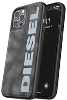 Etui Diesel Moulded Case Bleached Denim do Apple iPhone 12/12 Pro Grey-white (8718846088558) - obraz 1
