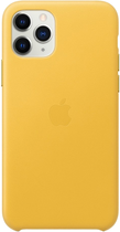 Панель Apple MagSafe Leather Case для Apple iPhone 11 Pro Lemon (190199269446)