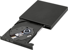 Napęd optyczny Qoltec DVD-RW USB 2.0 Czarny (5901878518589) - obraz 2