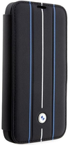 Etui z klapką BMW Leather Stamp do Apple iPhone 14 Pro Max Black (3666339097103) - obraz 3