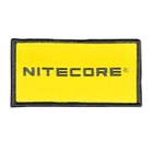 Патч Nitecore (76x45мм, velcro), жовтий - зображення 1