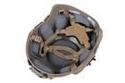 Страйкбольний шолом з швидким регулюванням FAST BALLISTIC (L/XL)– DARK EARTH [FMA] (для страйкболу) - зображення 7