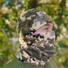Флісова зимова тактична шапка M-KET Піксель чоловіча та жіноча розмір 58-59 - зображення 2