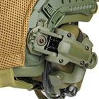 Комплект навушники Earmor M32 (М32Н, М31Н, М31) з покращеним кріпленням "чебурашка" і каска - шолом Fast захисний, куленепробивний, кевларовий, захист по NATO - NIJ IIIa (ДСТУ кл.1), розмір M-L - зображення 7