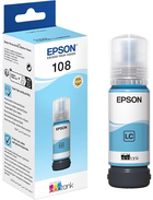 Tusz Epson EcoTank 108 Light Cyan 70 ml (8715946712376) - obraz 1
