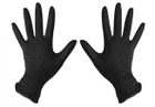 Перчатки нитриловые SEF без пудры упаковка 100 штук (50 пар) размер XS черные - изображение 5