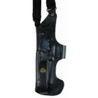 Кобура Медан для Beretta 92 кожаная формованная с синтетическим креплением вертикальная (1012 Beretta 92) - изображение 3