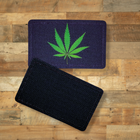 Шеврон Cannabis, 8х5, на липучке (велкро), патч печатный - изображение 5