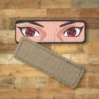 Шеврон Naruto Eyes (Очі Наруто) Шисуі, 9х3, на липучці (велкро), патч друкований - зображення 4