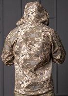 Куртка чоловіча піксель Soft shell демісезонна Водонепроникна (на блискавці з капюшоном) M - зображення 4