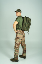 Тактичний війсковий рюкзак SINGLE SWORD 36-50L. Хаки - изображение 6