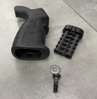 Рукоятка пістолетна прогумована для AR15 DLG TACTICAL (DLG-106), колір Чорний, з відсіком, "бобровий хвіст" (241875) - зображення 6