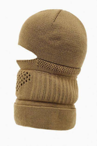 Тактическая балаклава шапка койот зимняя военная мужская шапка балаклава - изображение 1