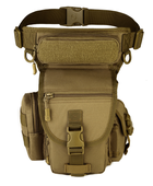 Cумка тактическая набедреная (Leg-Bag) EDC Protector Plus K314 coyote - изображение 3