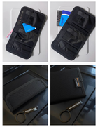 Гаманець тактичний/барсетка, сумка чоловіча органайзер для документів EDC Roco Tactical Black - зображення 8