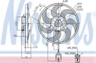 Вентилятор радиатора OPEL ASTRA H(04-) (выр-во Nissens) Nissens (85754)