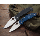 Складной нож Spyderco Manix 2 CPM S110V dark blue C101PDBL2 - изображение 6