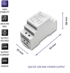 Zasilacz Qoltec na szynę DIN 30 W, 24 V, 1,25 A Szary (50919) (5901878509198) - obraz 6