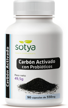 Suplement diety Sotya Carbon Activado Con Probiotico 90 kapsułek (8427483000600) - obraz 1