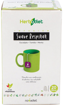 Herbatka ziołowa Novadiet Herbodiet Suave Respirar 20 szt. (8425652001540) - obraz 1