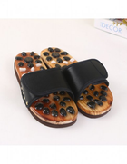 Тапочки массажные ортопедические с камнями Penghang massage shoes черные размер 44-45 - изображение 2