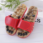Тапочки массажные ортопедические с камнями Penghang massage shoes красные размер 38-39 - изображение 2