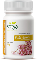 Suplement diety Sotya Valeriana 600 mg 60 kapsułek (8427483001034) - obraz 1