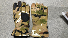 Зимові рукавички мультикам Softshell на хутрі тактичні рукавички військові софтшелл армійські сенсорні рукавички - зображення 3