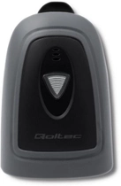 Сканер штрих-кодів Qoltec Laser 1D, 2D, USB Чорний (50863) (5901878508634) - зображення 3