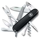 Швейцарский нож Victorinox MOUNTAINEER 91мм/18 функций, черные накладки