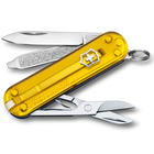 Швейцарский нож Victorinox CLASSIC SD UKRAINE 58мм/7 функций, желто-синие полупрозрачные накладки - изображение 3