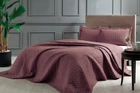 Стьобане покривало TAC Glory Bordo 250×260см + дві наволочки 50×70см