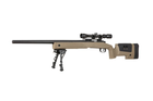 Снайперська гвинтівка Specna Arms M62 SA-S02 Core With Scope and Bipod Tan - зображення 2