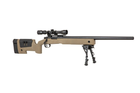 Снайперська гвинтівка Specna Arms M62 SA-S02 Core With Scope and Bipod Tan - зображення 3